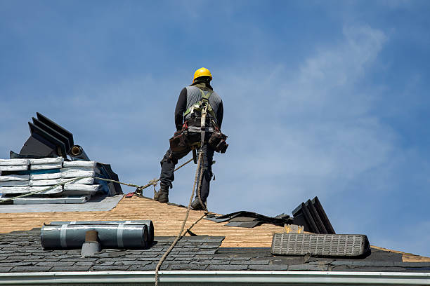 Professional Gutter Installation technician working in Adairsville, GA